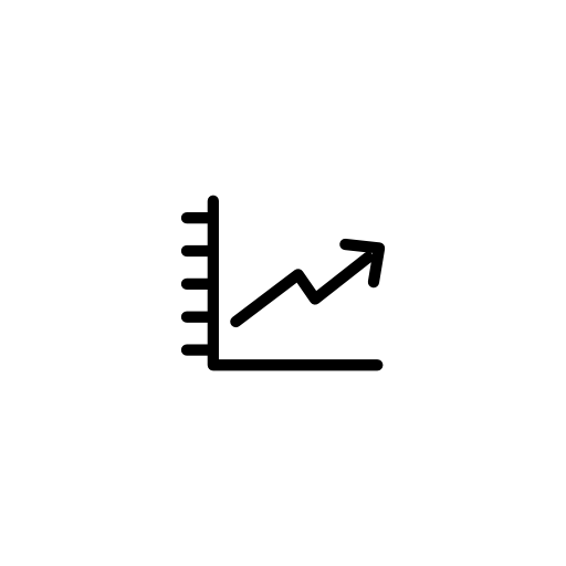 Medical graphic with ascendant line