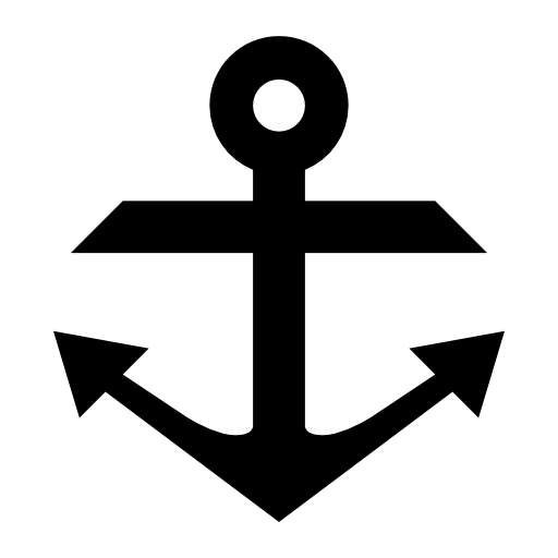 Anchor black shape