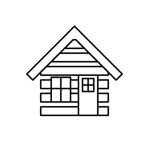 Cabin house outline