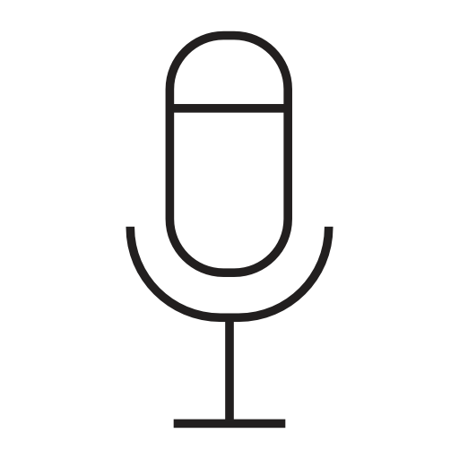 Mic on, voice, IOS 7 symbol