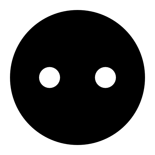 Clothing circular button or frontal circular plug