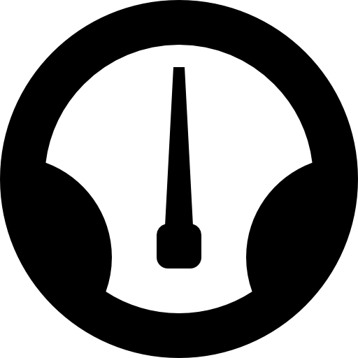 Car speedometer outline