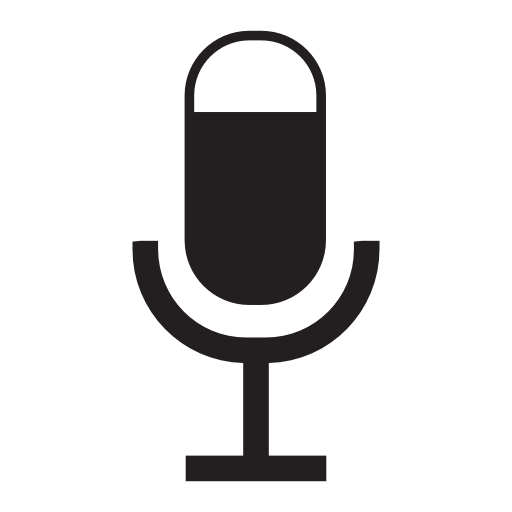 Mic on, voice, IOS 7 symbol