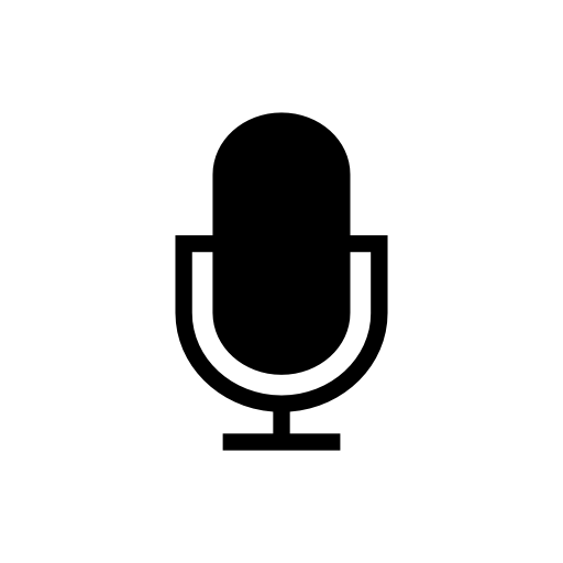 Microphone black shape