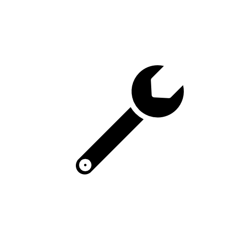 Wrench tool thin outline