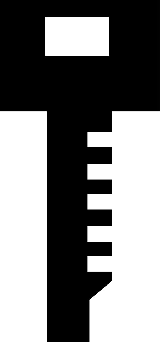 Rectangular key