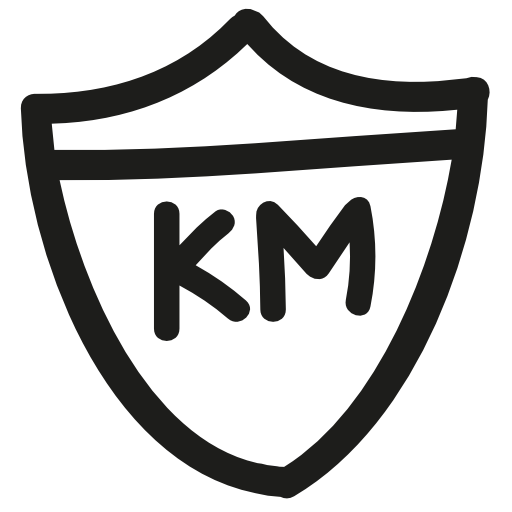 Kilometers route signal hand drawn outline