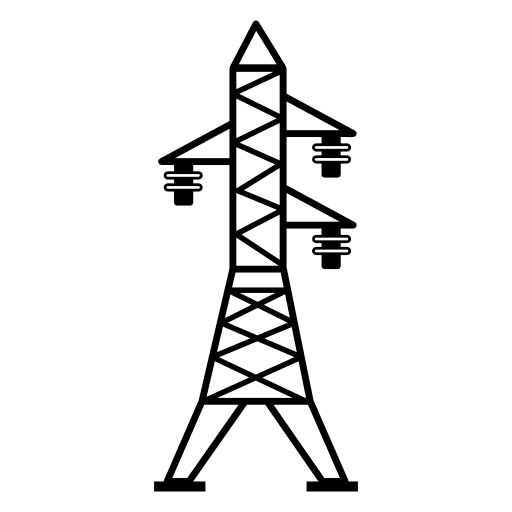 Transmission line with three insulators