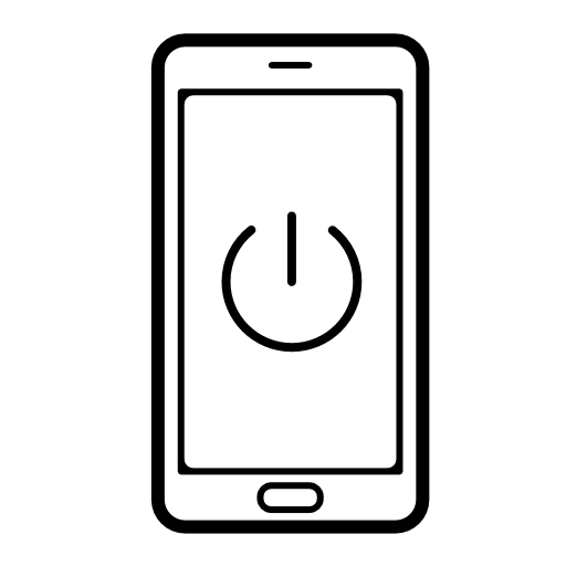 Power on symbol in phone