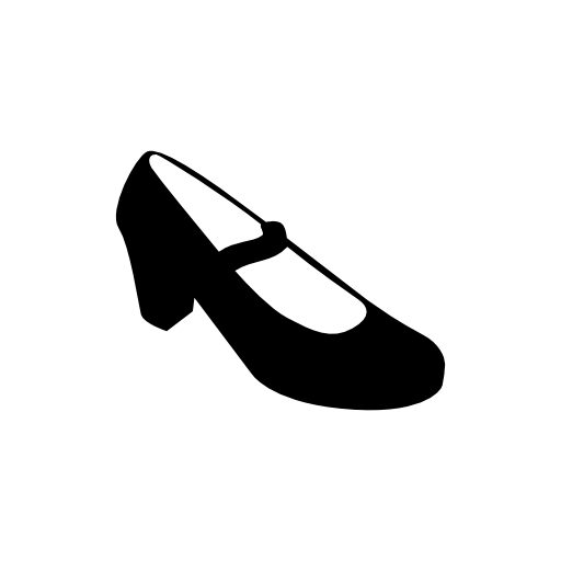 Flamenco black female shoe