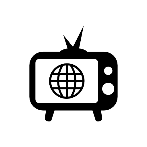 World journalism on vintage tv screen