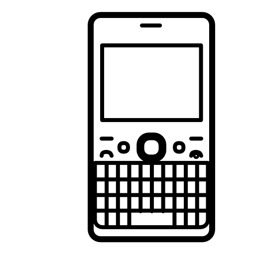 Mobile phone design with buttons keyboard