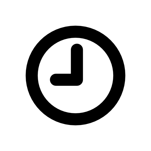 Clock of circular shape outline