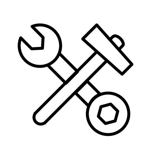 Wrench of double side and hammer in cross