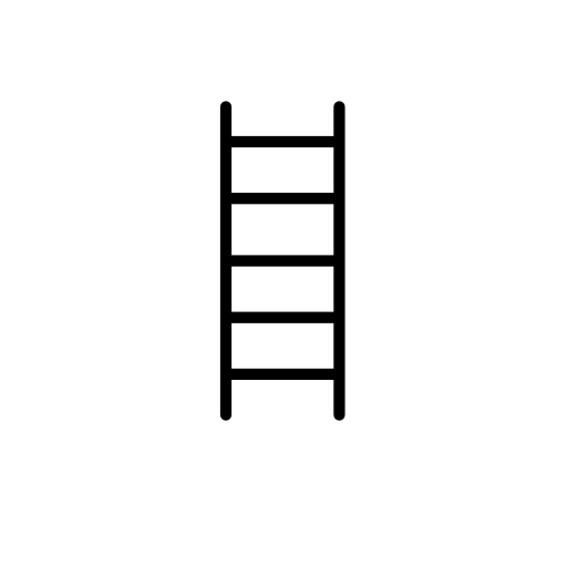 Ladder thin outline