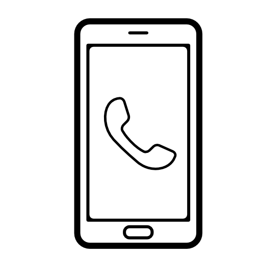 Auricular on phone screen