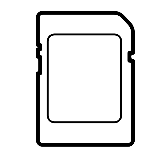 Mobile phone card outline