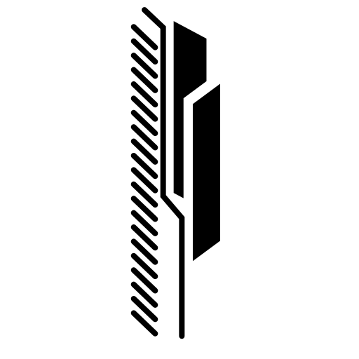 Electronic printed vertical circuit