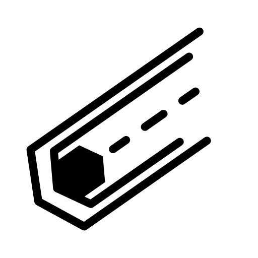 Electronic circuit with an hexagon