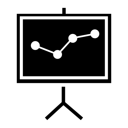 Connecting points on a presentation chart