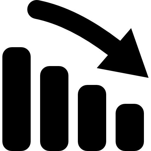 Bars chart down