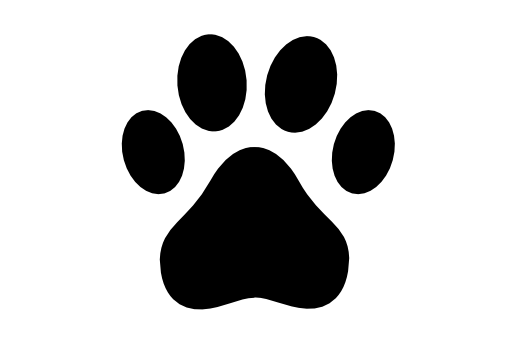 Paw black shape