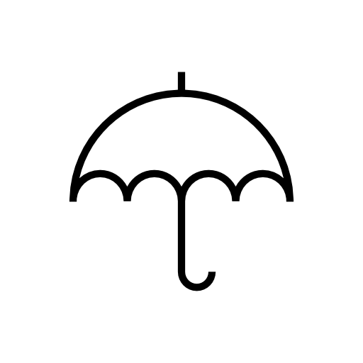 Small umbrella outline