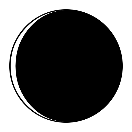 New moon phase symbol