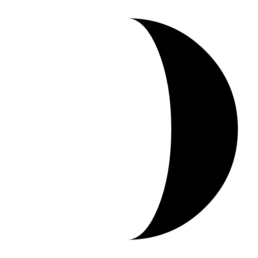 Moon phase interface symbol