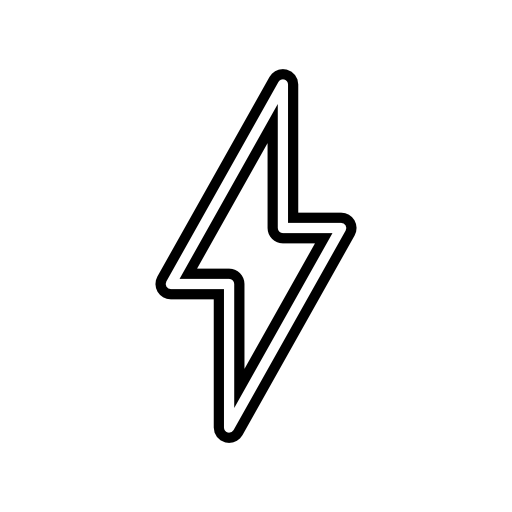 Lightning bolt outline