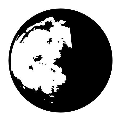 Moon crescent phase symbol