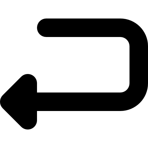 Return arrow outline