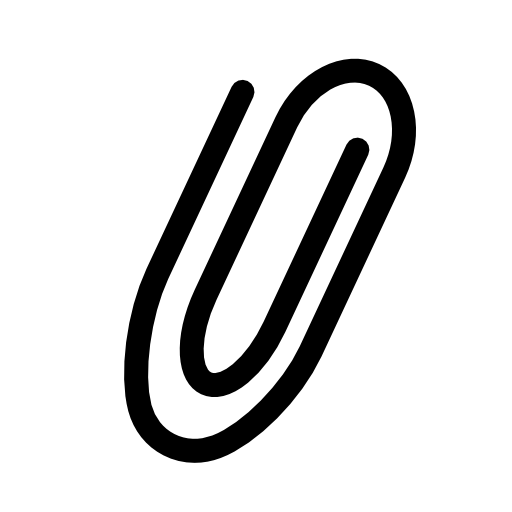 Paperclip, add files icon