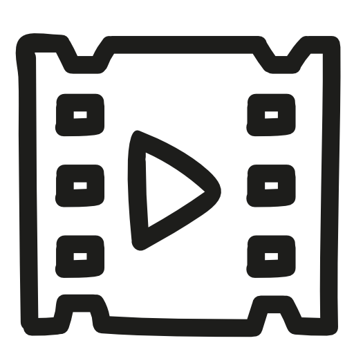 Video hand drawn symbol