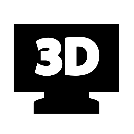 Three dimensional movie on screen