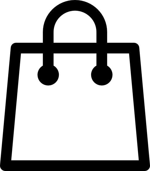 Shopping paper bag outline