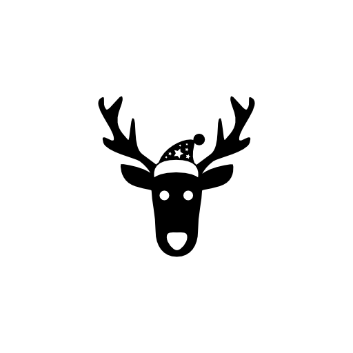 Christmas reindeer frontal head