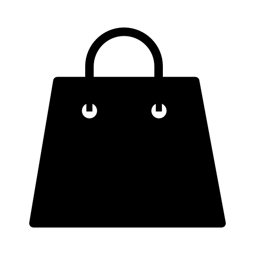 Shopping bag black silhouette