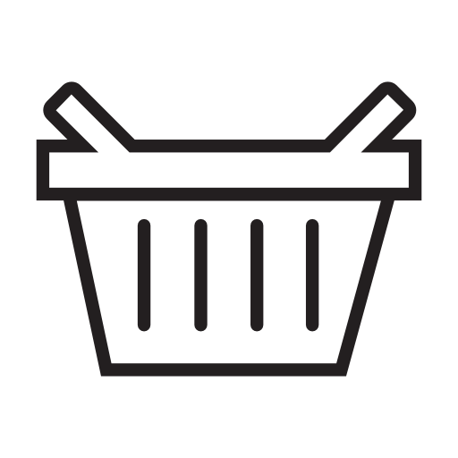 Basket for shopping or picnic, IOS 7 interface symbol