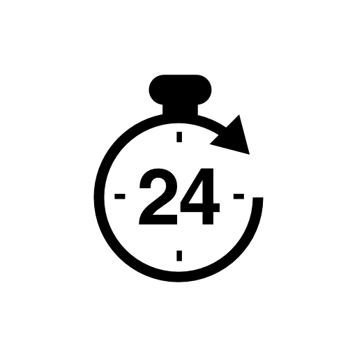 24 hours symbol