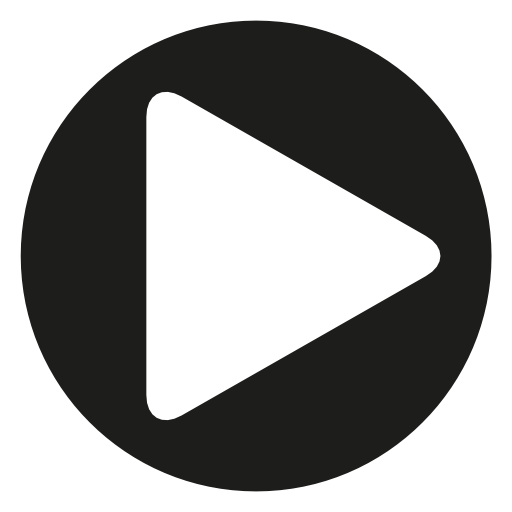 Player play button of circular shape