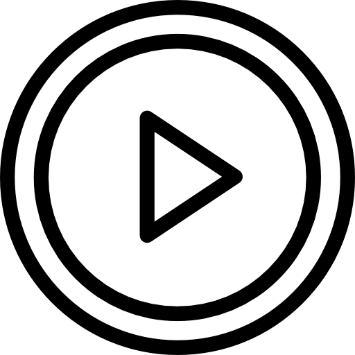 Play circular button outline