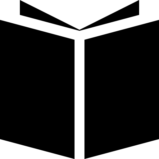 Open book black cover