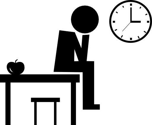 Professor sitting on table