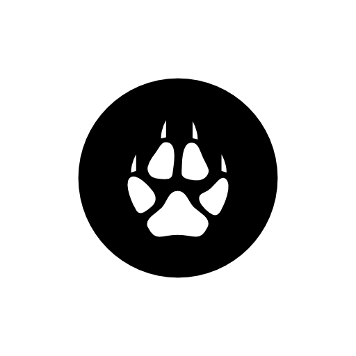 Wolf footprint