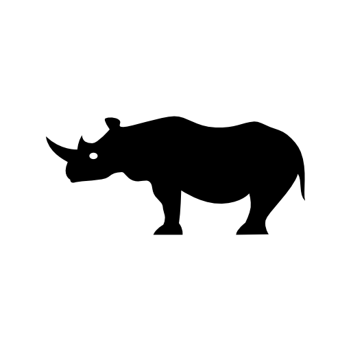 Buffalo side view silhouette