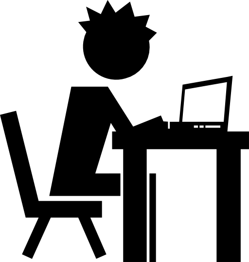 Boy on computer