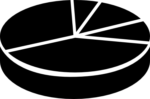 Education volumetric pie graphic