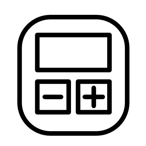 Rounded square calculating device