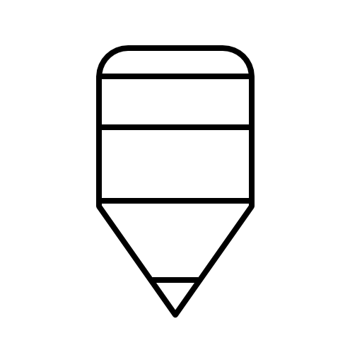 Tiny pencil outline